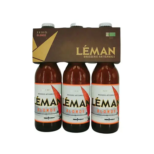 Jardin essentiel：Pack bière blonde bio Brasserie du Léman - 3 x 33 cl