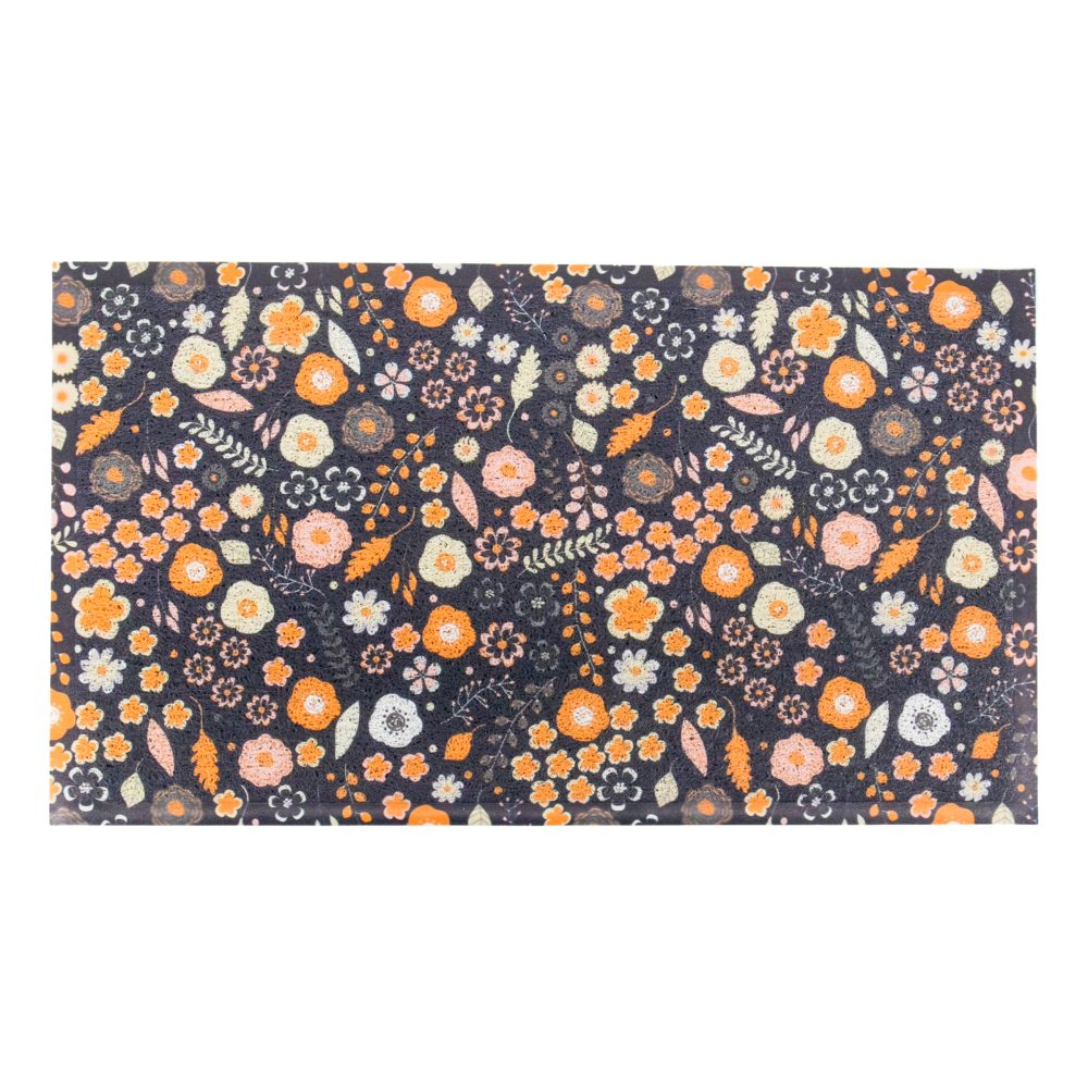 Paillasson à Motif Fleur Violet (70 x 40 cm)