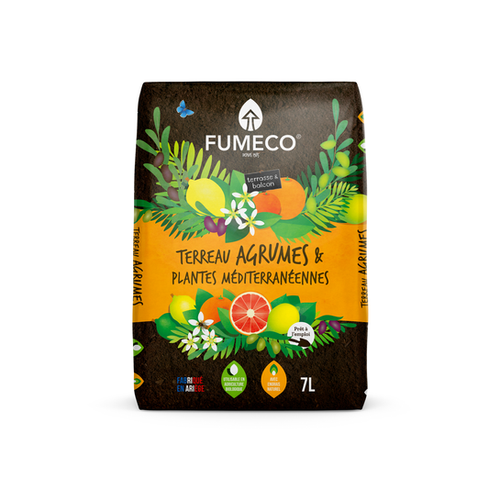 TERREAU AGRUMES & PLANTES MÉDITERRANÉENNES FUMECO® - 7L