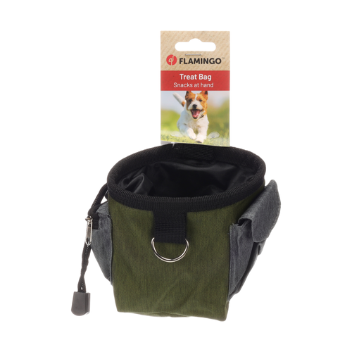 DISTRIBUTEUR POUR FRIANDISES AVEC SACS À DÉJECTIONS - FLAMINGO® - VERT