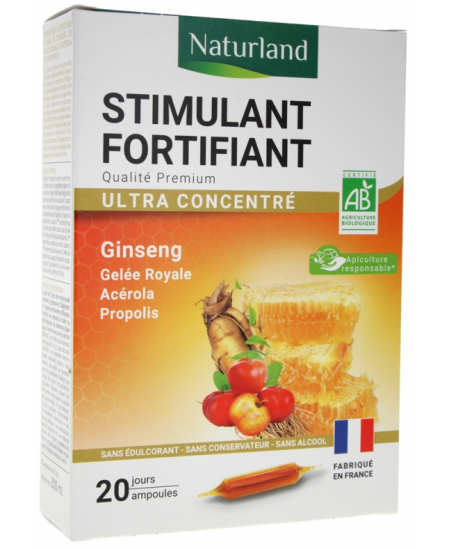 Naturland - Panax Ginseng, Gelée Royale, Acérola, Propolis Bio