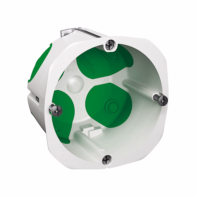 Boîte d'encastrement étanche MULTIFIX AIR avec vis 1 poste P 39mm – SCHNEIDER ELECTRIC, IMT35246