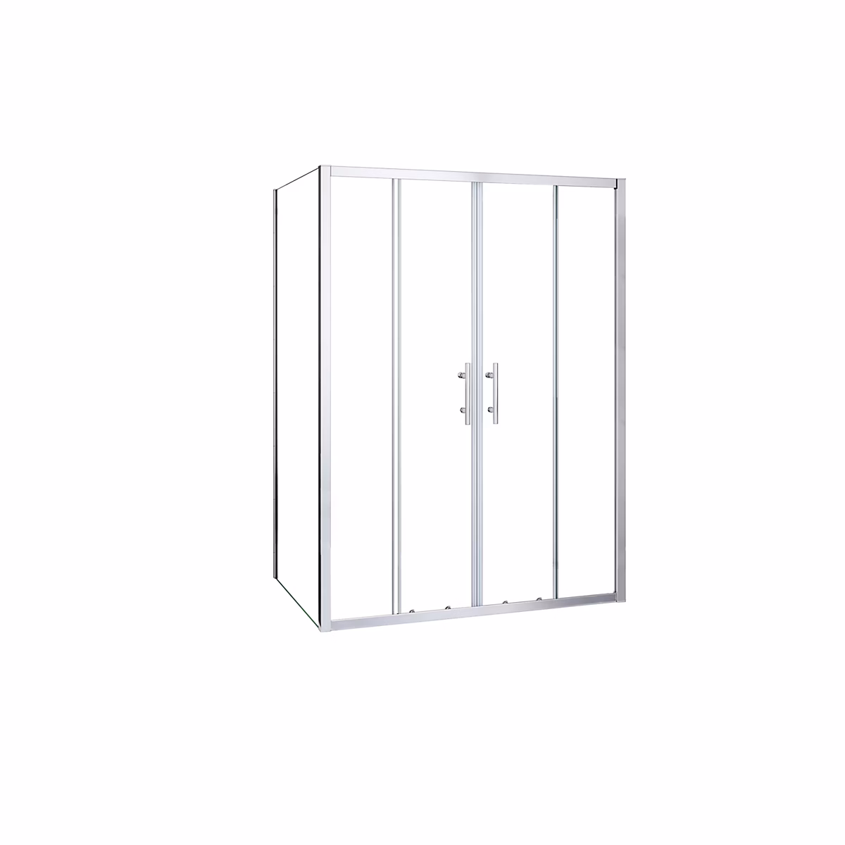 Cabine de douche 140 × 80 × 190 cm – Porte coulissante + paroi latérale, Étanchéité renforcée, Montage facile