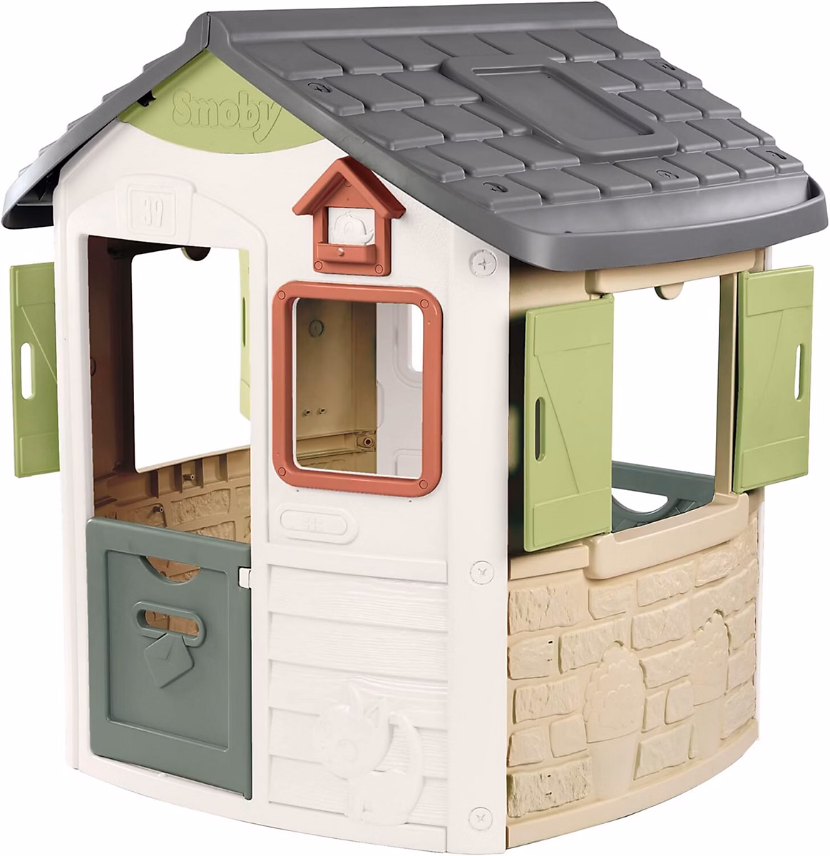 Jeux et loisirs – Cabane de jardin avec portillons et mangeoire fabrication francaise dès 2 ans