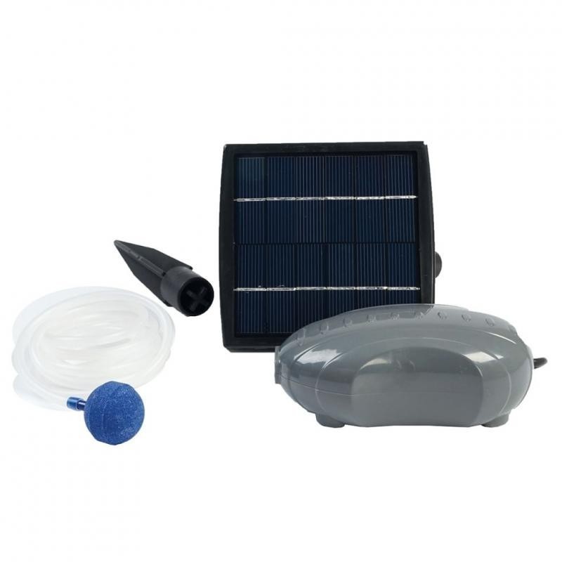 Pompe d'aération pour bassin avec panneau solaire Air Solar