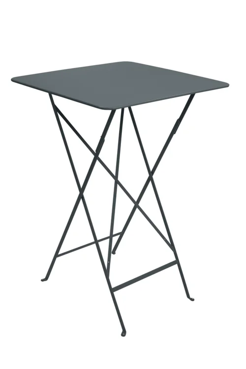 Solution nature：Mange debout Bistro coloris gris en acier Fermob - 71 x 71 x 105 cm