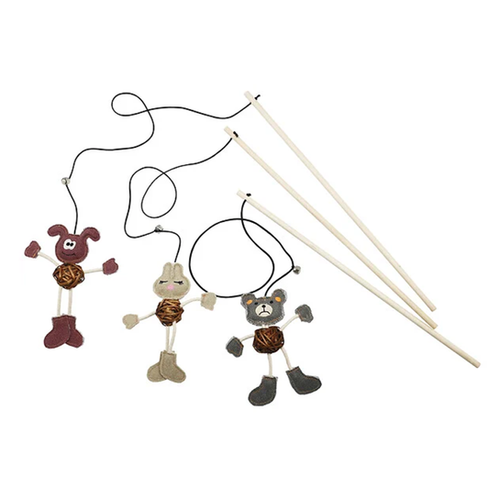 JOUET POUR CHAT ANKA® CANNE À PÊCHE DANCING ANIMALS