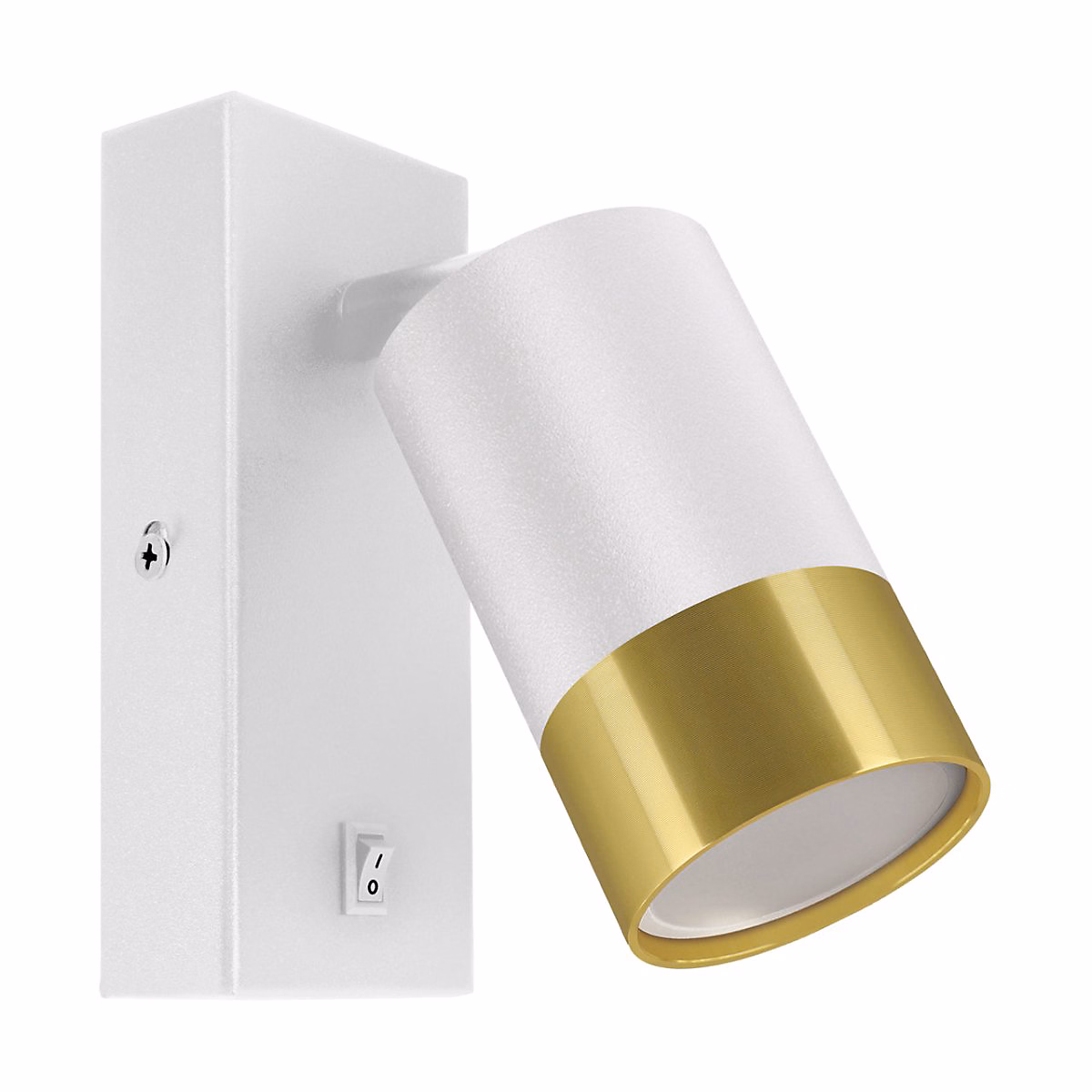 Applique Orientable avec Interrupteur BLANC et OR pour Ampoule GU10 – SILAMP