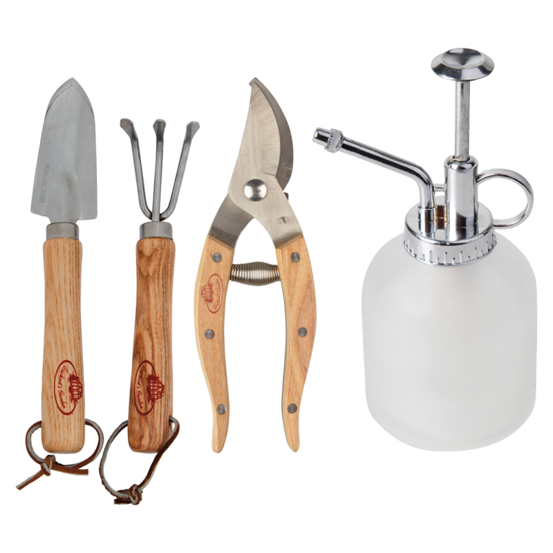 Set complet d'outils pour plantes d'intérieur - sécateur, brumisateur