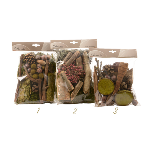 SACHET MIX ÉLÉMENTS NATURELS POUR DÉCORATION