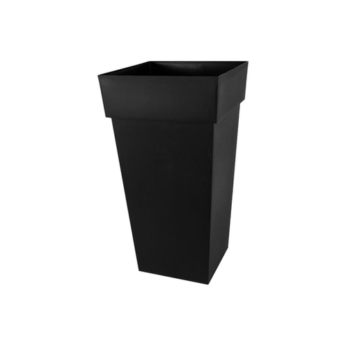 POT CARRÉ XXL H80CM ANTHRACITE EDA® TOSCANE