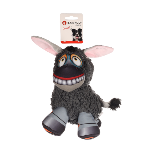 JOUET POUR CHIEN FLAMINGO® MONKA ÂNE GRIS