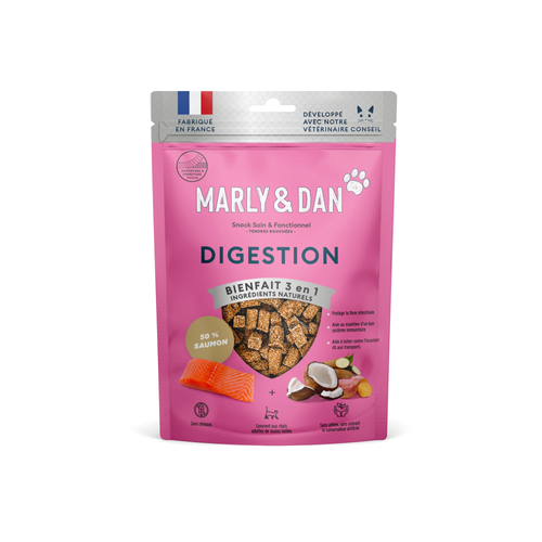 FRIANDISES POUR CHAT TENDRES BOUCHÉES MARLY & DAN® - DIGESTION - 40G