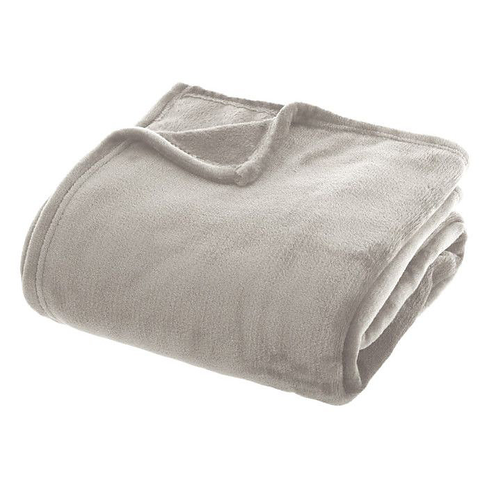 Couverture flanelle Atmosphera 180 × 230 cm gris polyester