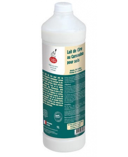 Droguerie Ecologique - Lait de cire au Carnauba pour sols - 1L