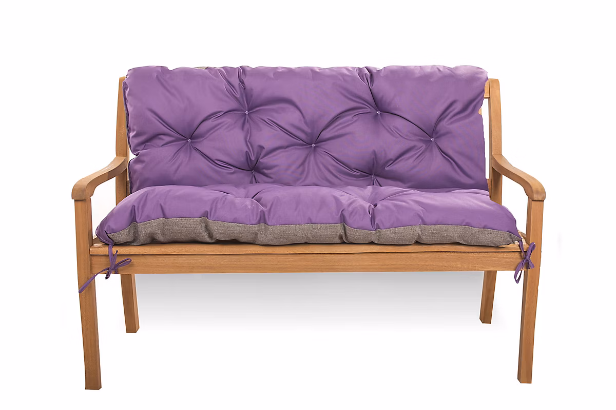 Coussin pour banc de jardin 100 × 50 × 50cm | coussin de banc de jardin Violet – coussin de balançoire extérieur – coussin de jardin