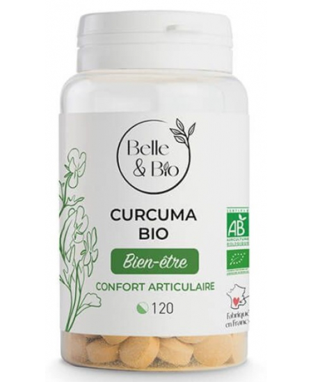 Belle et Bio - Curcuma pipérine Bio - 120 comprimés