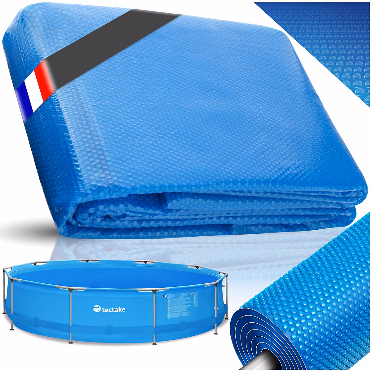 Bâche de piscine ronde et flottante diamètre de 300 cm bleu – Réf. LOUIZOBGS8003943665
