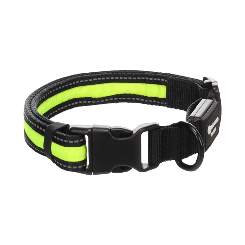 COLLIER POUR CHIEN FLAMINGO® FLITZY NOIR & JAUNE - S