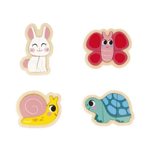 Accessoire extérieur：Puzzles évolutifs Janod Les 4 saisons - 4 puzzles