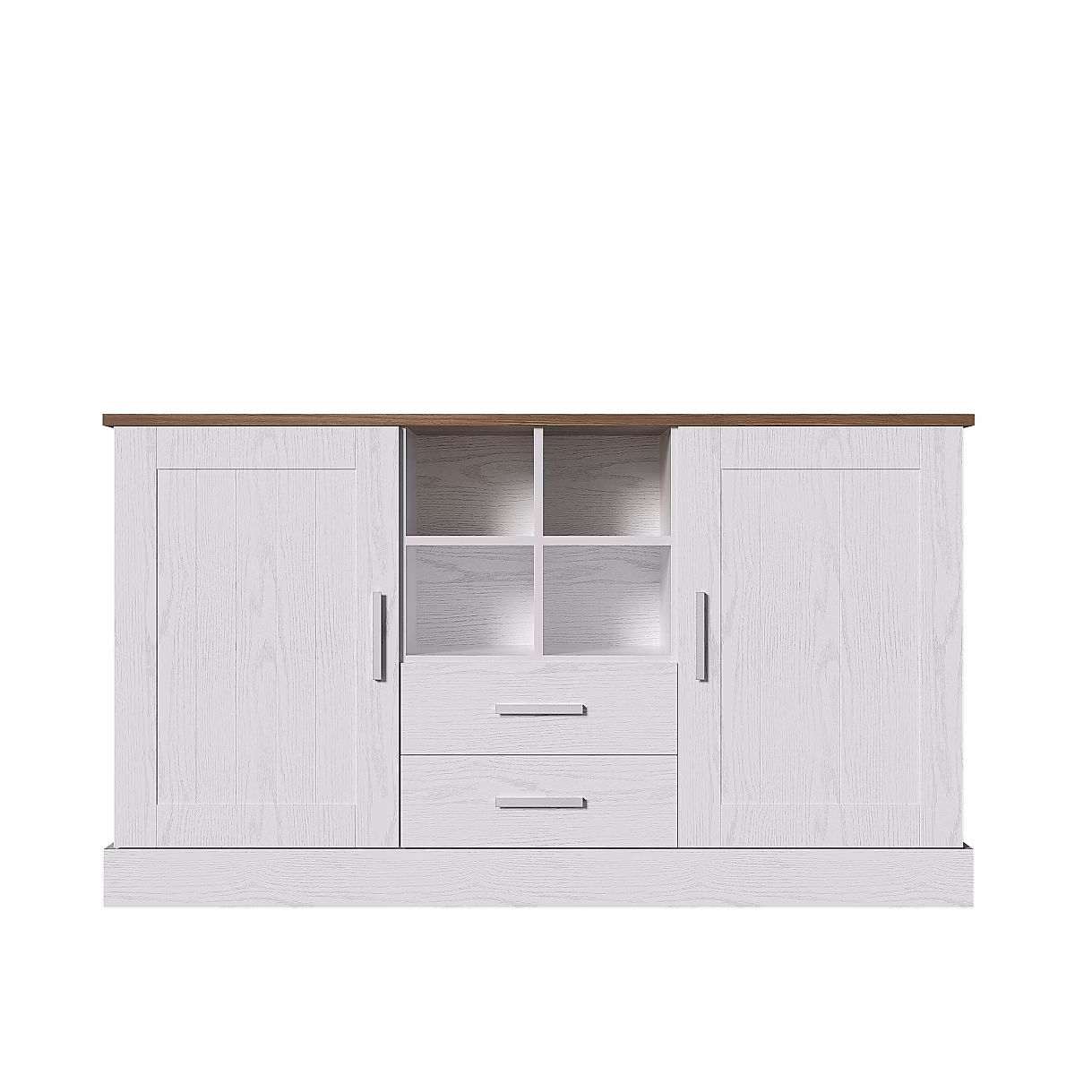 Buffet 140 × 40 × 79.5Cm Veinure Bois Blackcolors