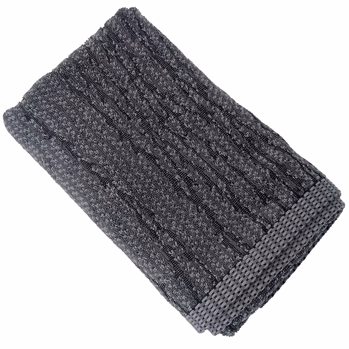 Drap de douche 70 × 140 cm pur coton collection OSAKA feuillage gris
