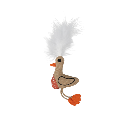 JOUET POUR CHAT 'JUPS' VANNEAU FLAMINGO® - BRUN/ORANGE - 2,8x7,5x20CM