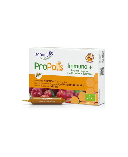 Ladrome - Immuno + Echinacéa Propolis Gelée Royale Acérola 20 ampoules