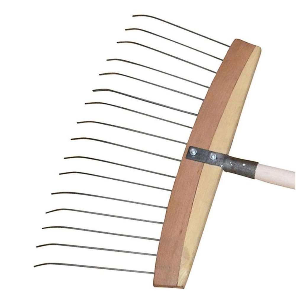 OUTILS PERRIN Balai à feuilles et gazon bois/acier sans manche