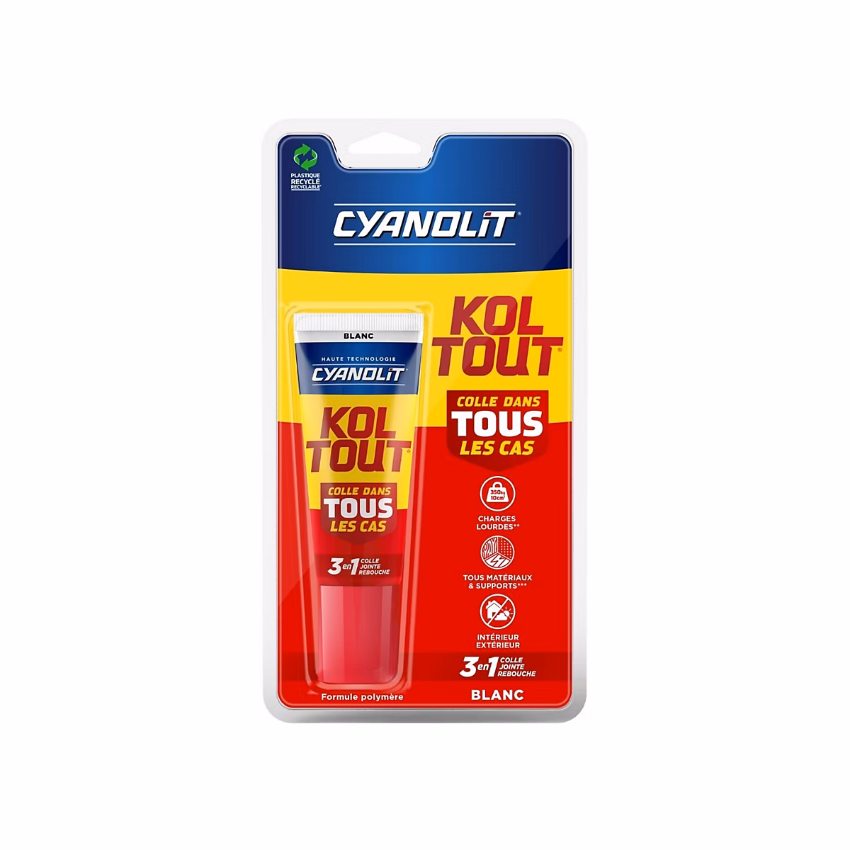 Colle et adhésif – Colle rapide Cyanolit Koltout blanc en tube de 50 ml