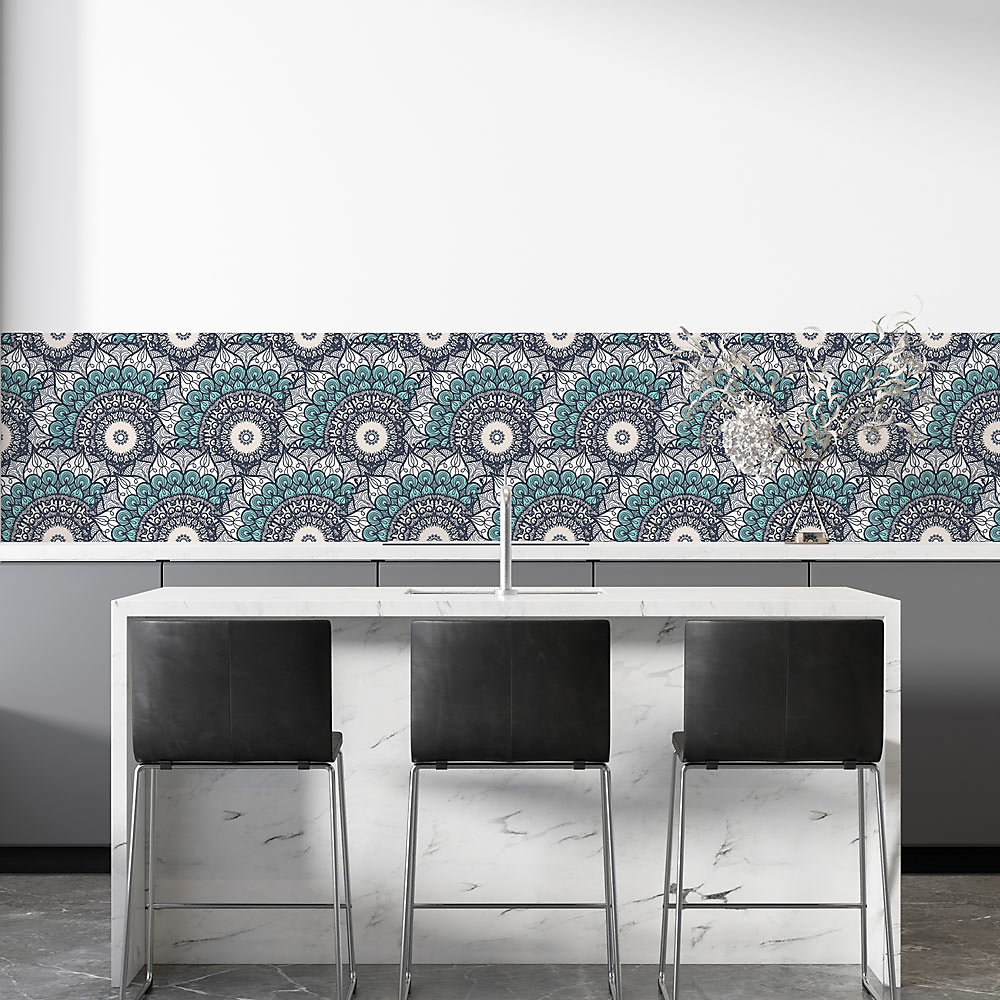 Crédence Adhésive Mandala Ethnique 100 × 40 cm