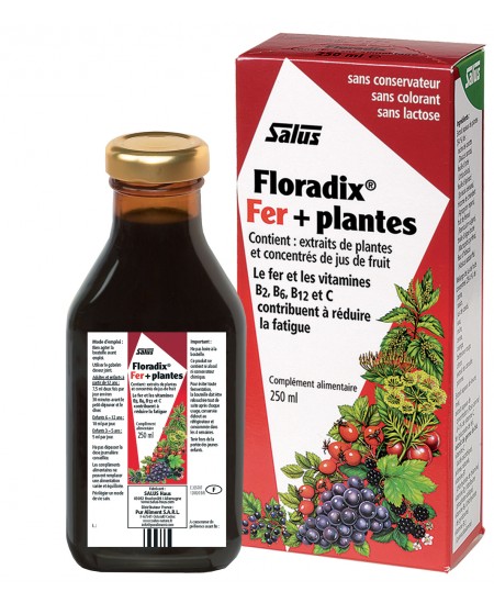 Salus Floradix fer + plantes flacon 250 ml