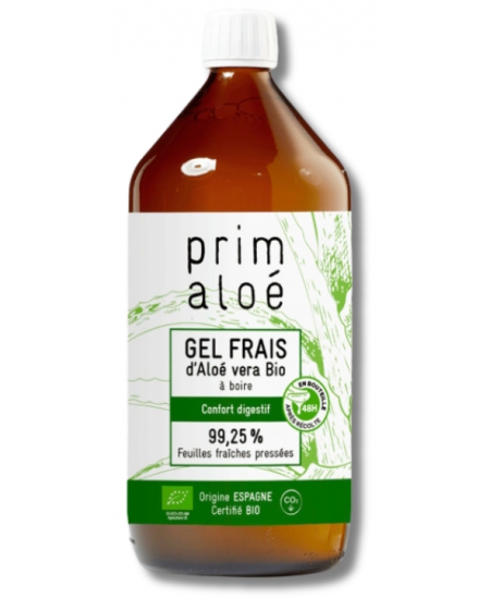 Prim Aloe Pur Gel à boire Aloé Vera Bio 99,35pc 1 Litre
