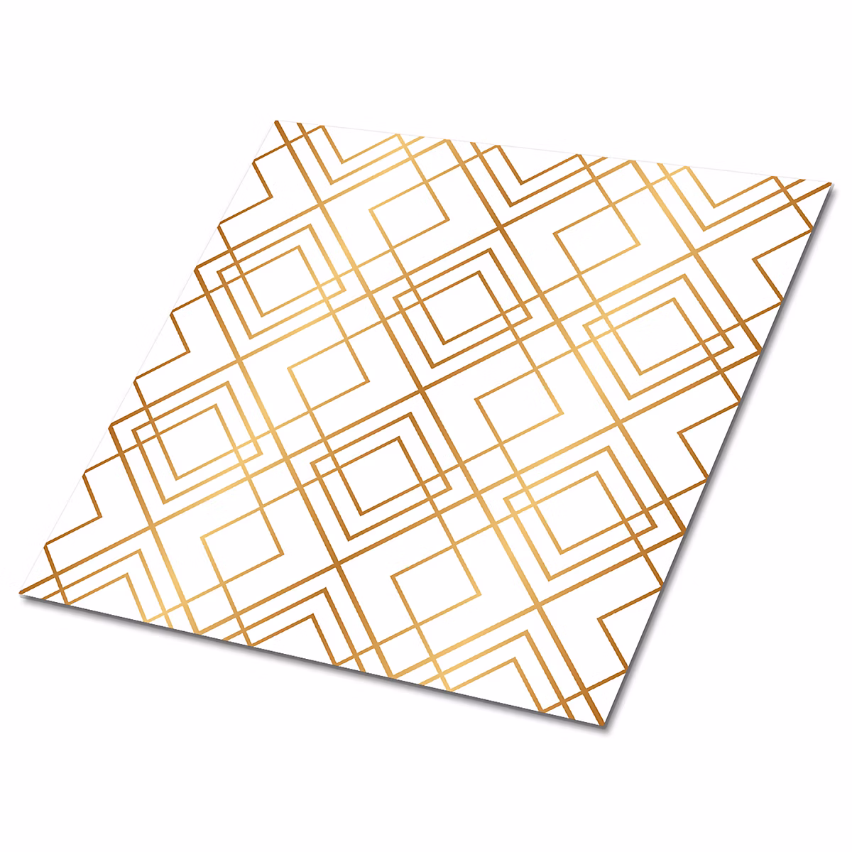 Carreaux vinyle Tulup 30 × 30 cm Lignes dorées 9 pcs