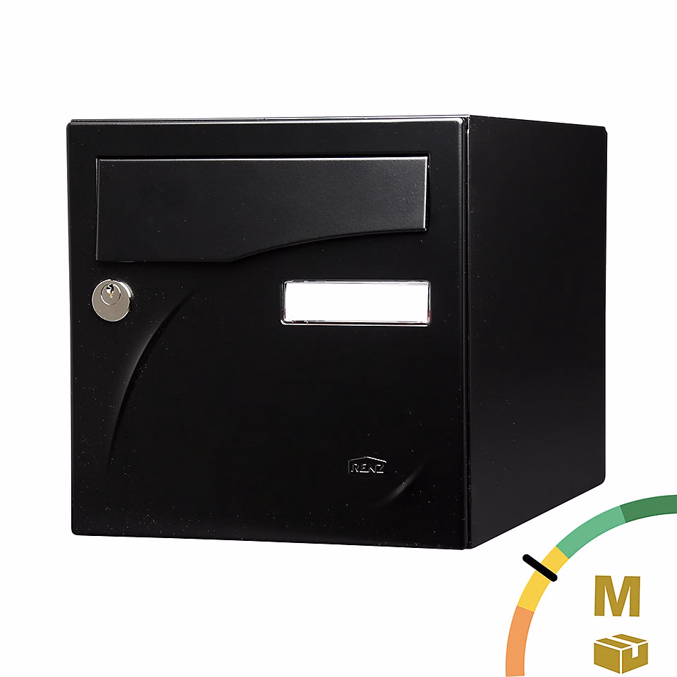 Boite aux lettres Préface 1 porte Noir mat RAL 9005M – Réf. SMNMFXMTQ4230163895