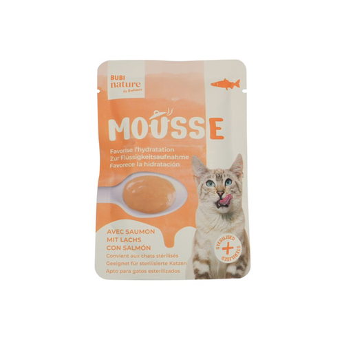 MOUSSE POUR CHAT BUBI NATURE BUBIMEX® SAUMON - 50G