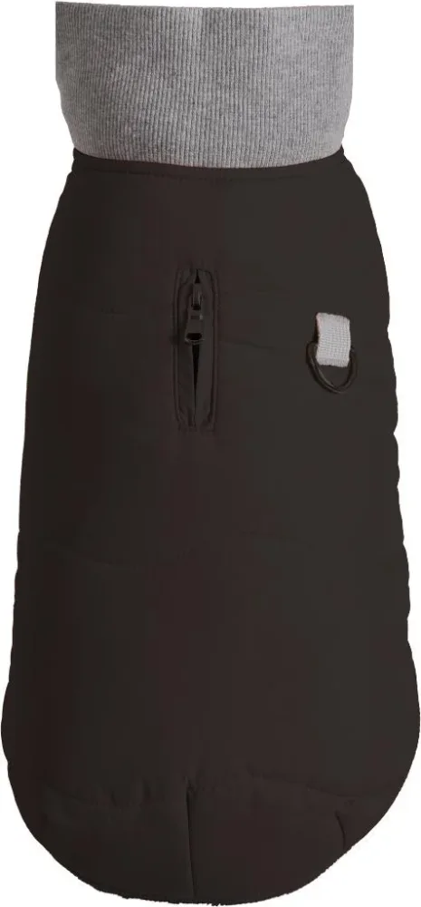 Jardin & déco：Manteau pour chien coloris noir Bobby Contraste - Taille 36M