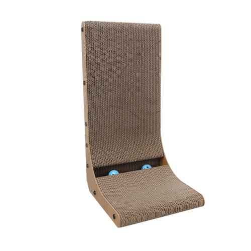 JOUET À GRATTER POUR CHAT 'HUGO' - FLAMINGO® - BRUN - H56CM