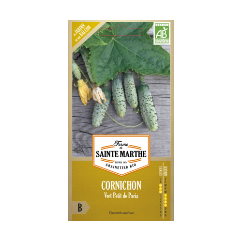 GRAINES CORNICHON VERT PETIT DE PARIS BIO