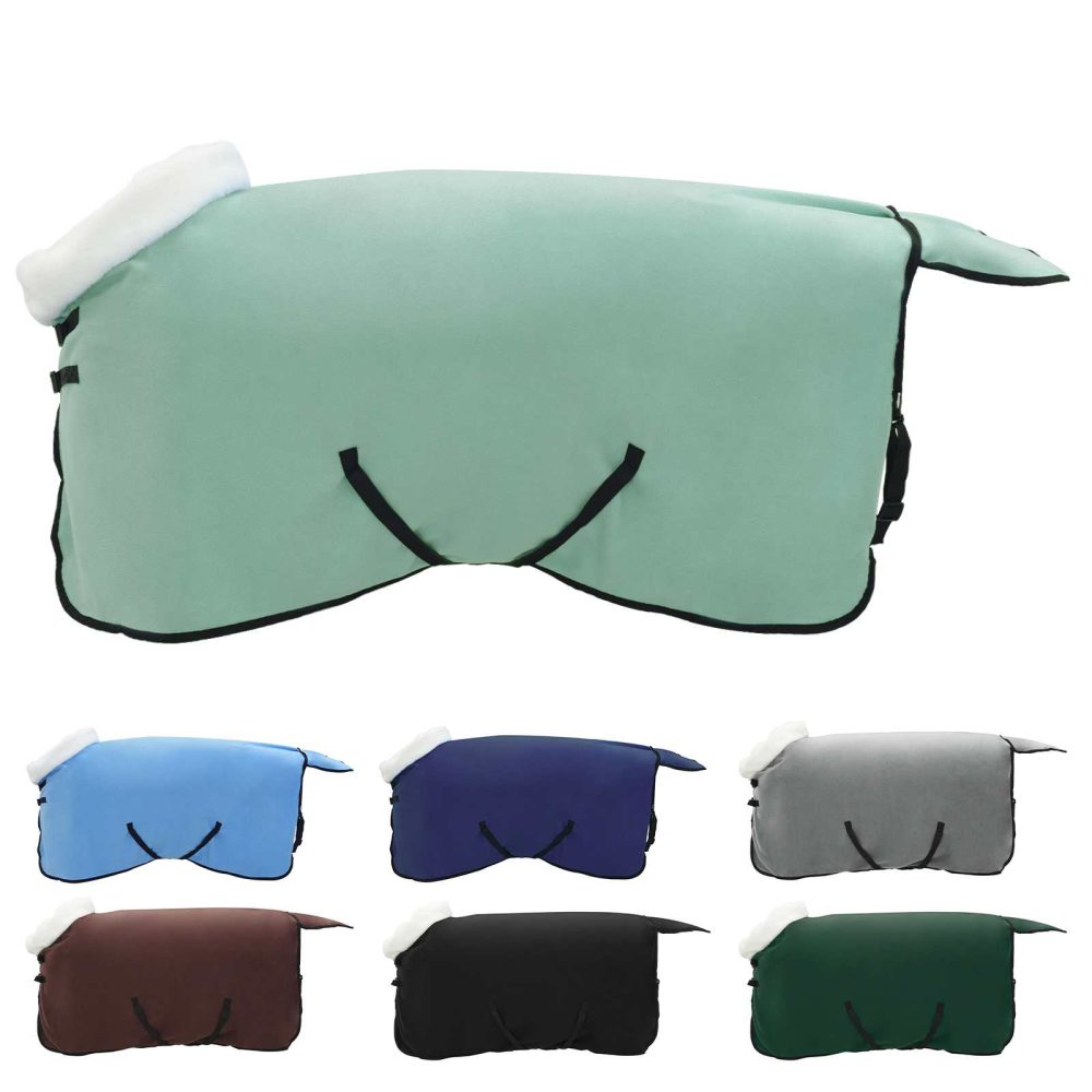 vidaXL Couverture Équine Vert spécial 85 cm Fleece polaire