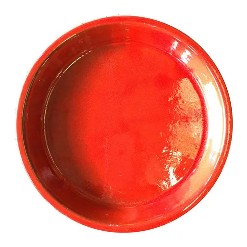 Pour vos aménagements extérieurs：Soucoupe Les Poteries d'Albi coloris soleil couchant - Ø 23 cm