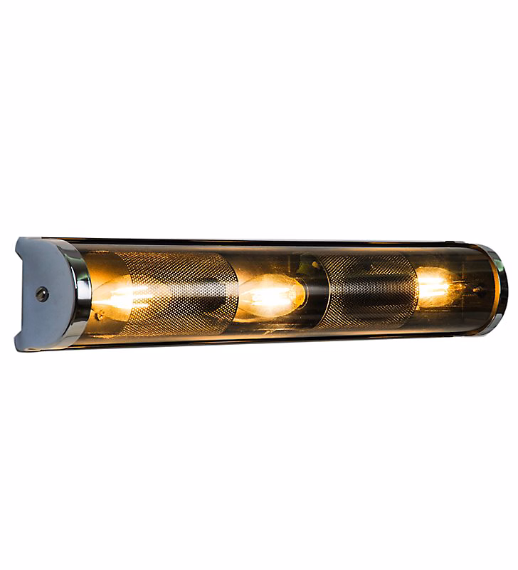 Luminaire et éclairage intérieur – Applique murale design Bath verre gris fumé compatible LED