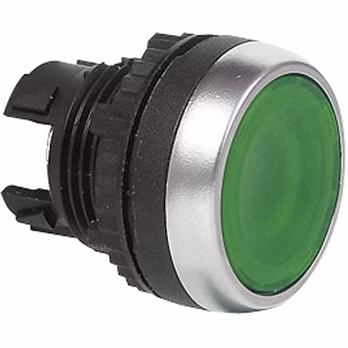 BACO 224002 L21AH20 Bouton – poussoir lumineux LED affleurant 22, 3 mm vert