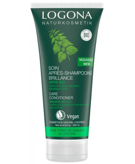 Logona Soin Après shampoing brillance ortie Bio 200ml