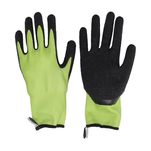 Choix au jardin：Gant Agrip coloris vert anis en polyester certifié GRS Blackfox - taille 9