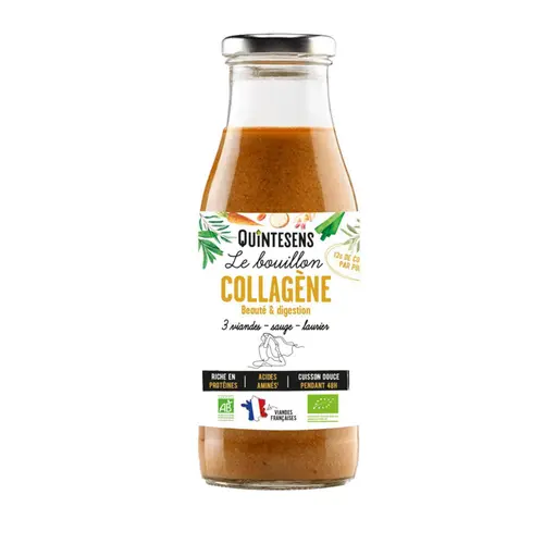 Pour faciliter le quotidien au jardin：Infusion bouillon collagène bio Quintesens - 240 ml
