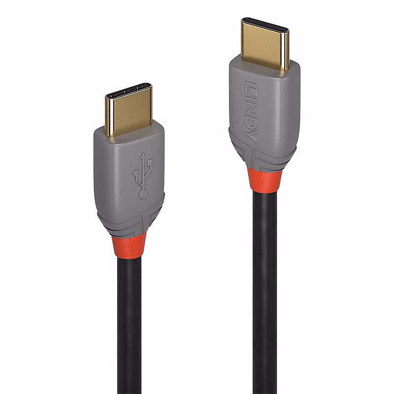 Réseau et téléphonie – Câble USB 2.0 Type C 3A Anthra Line 1m LINDY