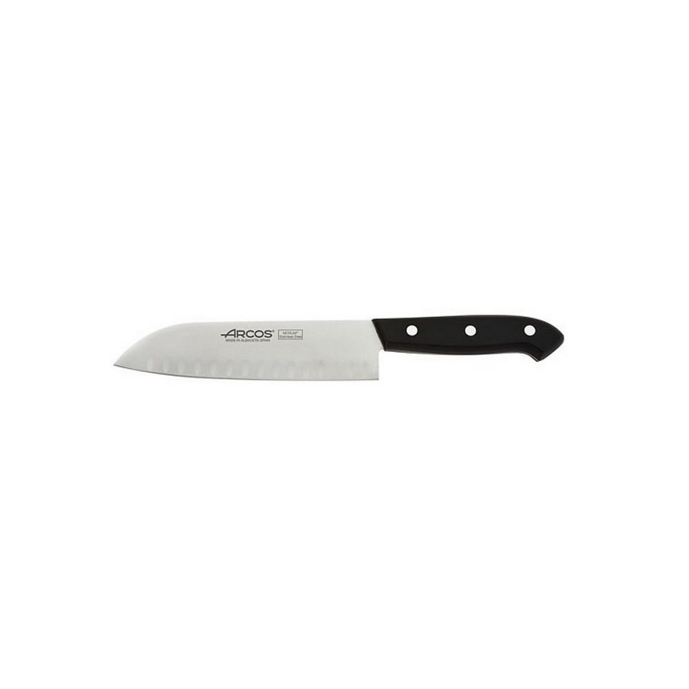 Accessoire de découpe – Couteau santoku alvéolé 17cm inox Arcos 865640 bolonia