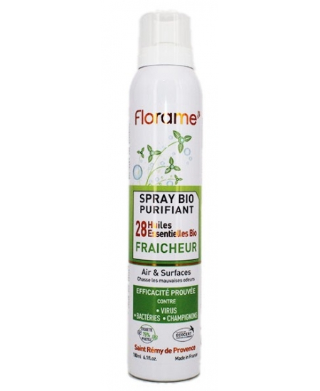 Florame - Spray purifiant fraîcheur aux 28 huiles essentielles - 180 ml