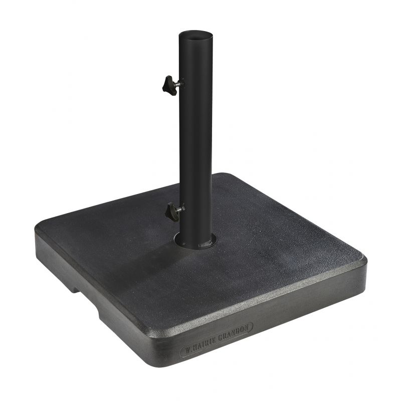 Pied parasol 35kg carré - Base stable fabriquée en France